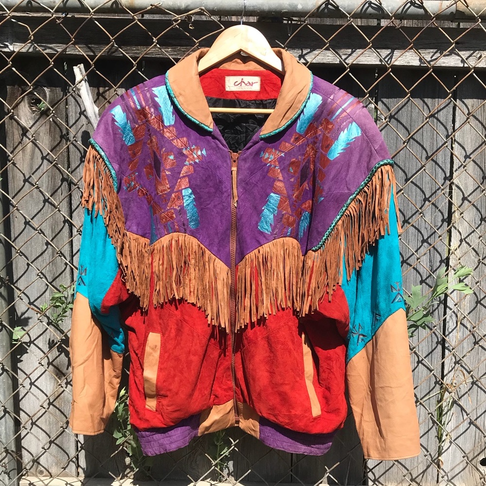 Vintage Char Santa Fe Suede Leather Jacket